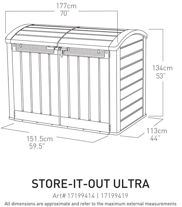 Keter Store-It-Out Ultra miniskur 2000 liter